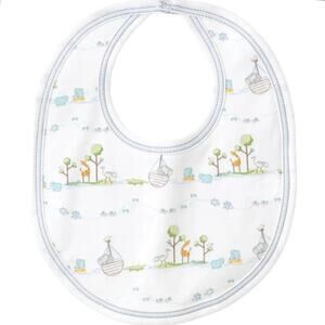 NEW KISSY KISSY Noah's Ark Boys Girls Unisex 100% Pima Cotton Bib One Size O/S